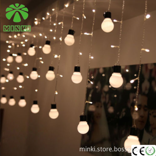 Colorful modern led curtain lights christmas waterproof waterfall lights